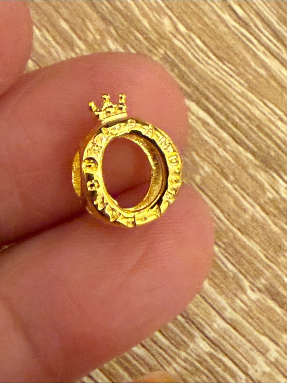 Gold Crown Accent Charm - Women Jewelry
